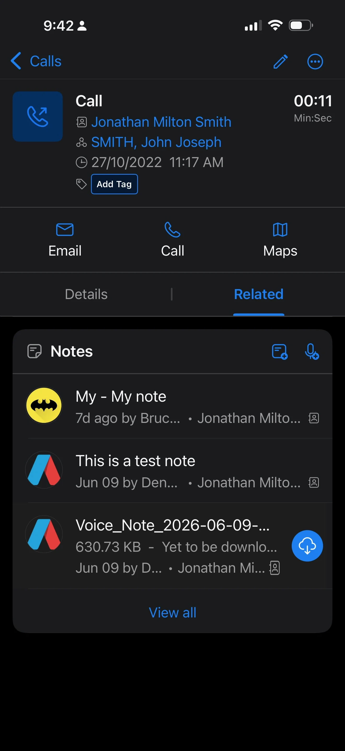 Adviser CRM mobile task list